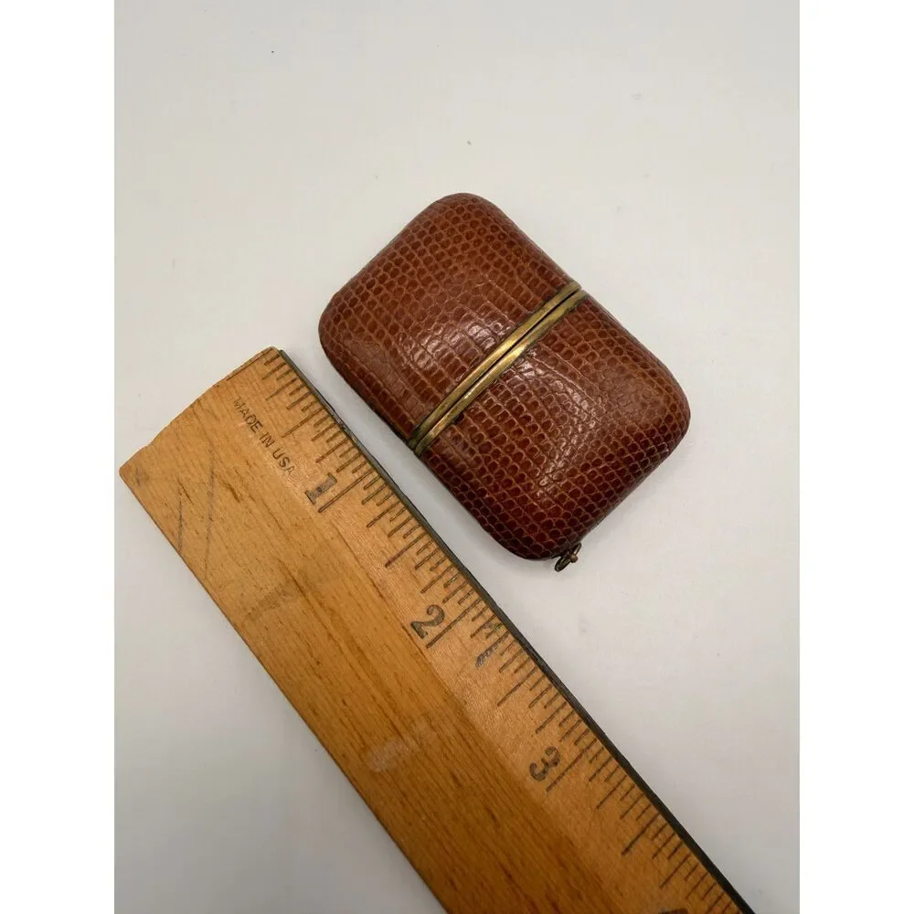 Vintage Canava Purse/Travel watch - Leather sliding Case